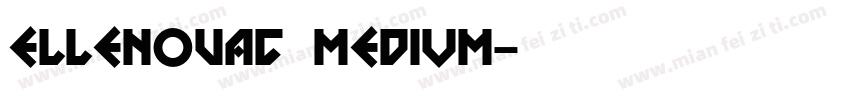 ElleNovaC Medium字体转换